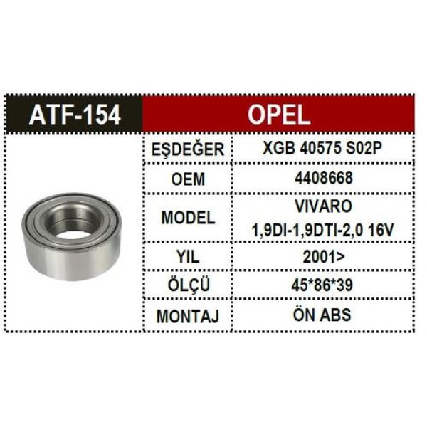 ATF 154 OPEL PORYA BILYA VIVARO 4408668 