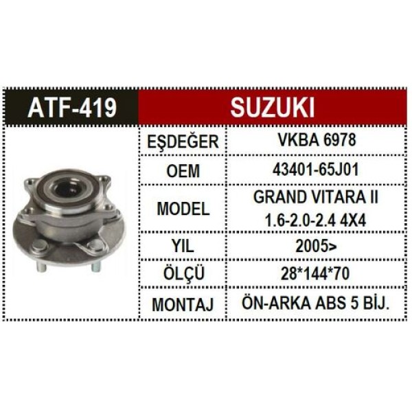 ATF 419 SUZUKI GRAND VITARA ON-ARKA PORA ABSLI 42301-65100 
