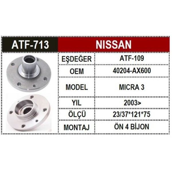 ATF 713 NISSAN MICRA-K12 03- ON TEKER PORYASI 
