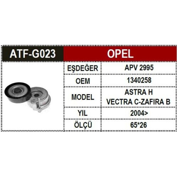 ATF G023 OPEL V KAYIS GERGI VECTRA C Z19DT Z19DTH 1340258 