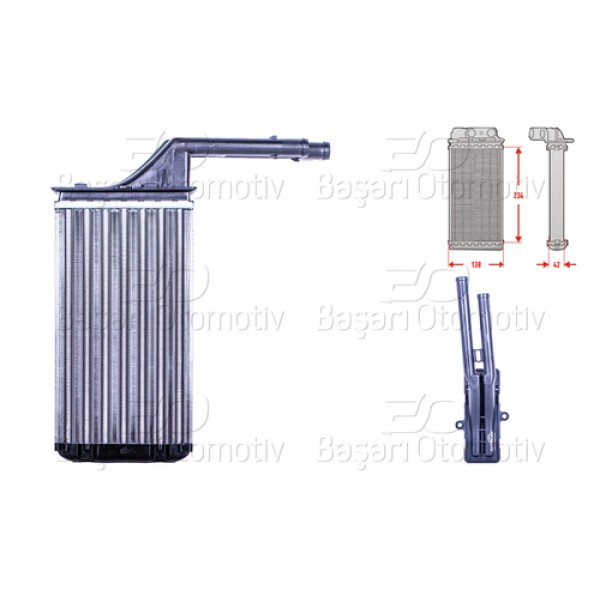 AUTOLUX 6448.72 KALORIFER RADYATORU MEKANIK MT-AT 234X138X42 MM 