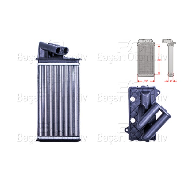 AUTOLUX 7701038542 KALORIFER RADYATORU MEKANIK MT-AT 260X157 MM 