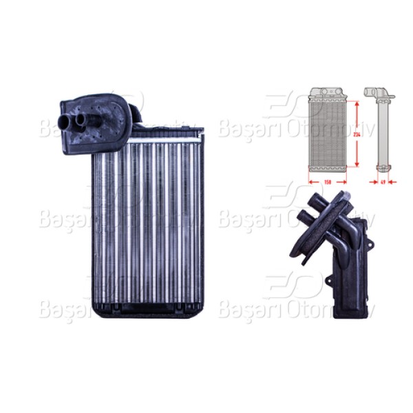 AUTOLUX 7701204680 KALORIFER RADYATORU MEKANIK MT-AT 234X158X49 MM 