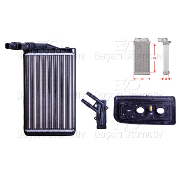 AUTOLUX 7701205538 KALORIFER RADYATORU MEKANIK MT-AT 234X152X40 MM 