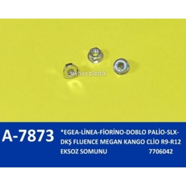 AYHAN A7873 EKSOZ SOMUNU EGEA-LINEA-FIORINO-DOBLO PALIO-SLX-DKS FLUENCE MEGAN KANGO CLIO R9-R12 