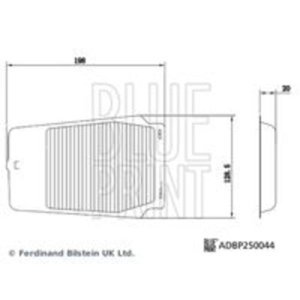 BLUE PRINT ADBP250044 AKU (TOZ) FILTRESI TOYOTA COROLLA HYBRID 2018> 