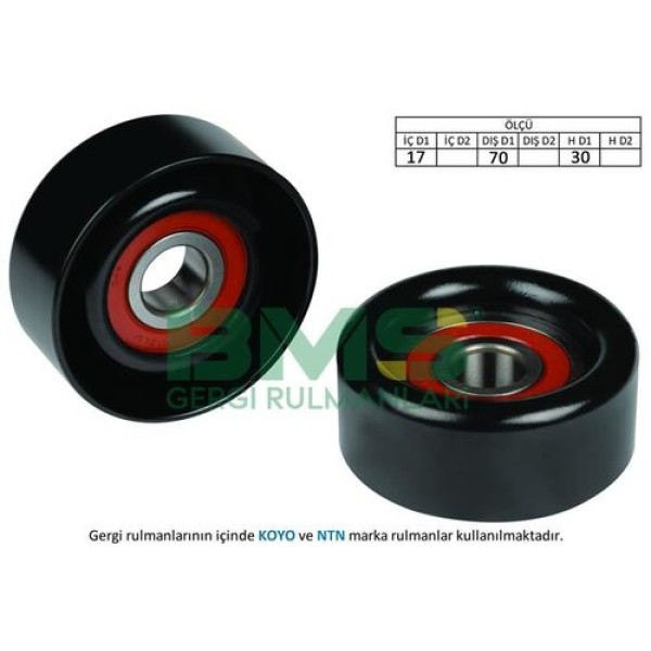 BMS 134 ALTERNATOR GERGI RULMANI (17×70×30 SAC) HYUNDAI TUSCON IX35 SONATA KIA SORENTO CERATO SPORTAGE 