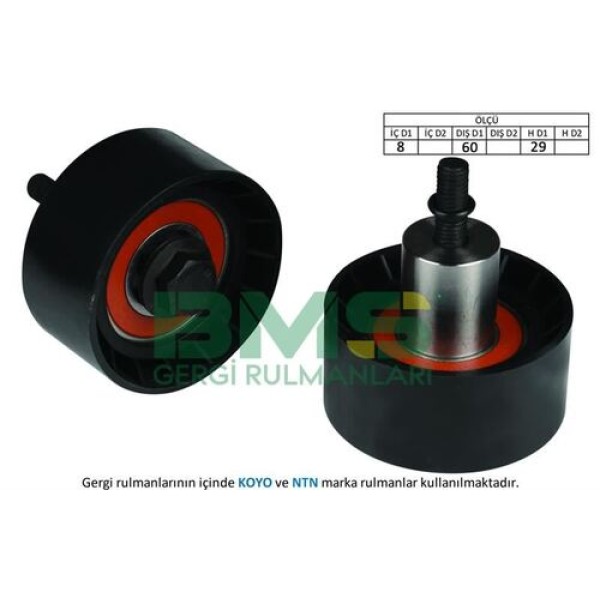 BMS 229 ALTERNATOR GERGI RULMANI FOCUS 1.6 16V MONDEO 1.8 16V TOURNEO CONNECT TRIBUTE 2.0 00>06 (8×60×29) 