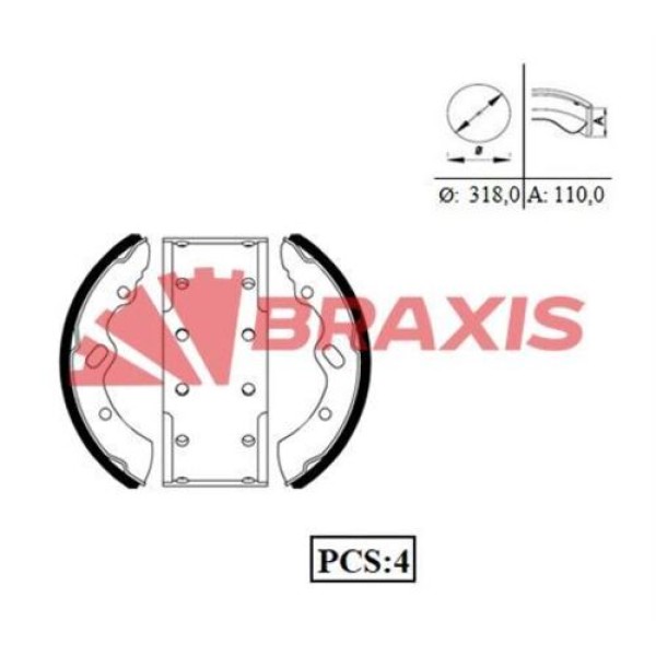 BRAXIS AC0073 Kampana Balata Canter 659