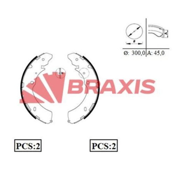 BRAXIS AC0090 Kampana Balata D-Max 02-