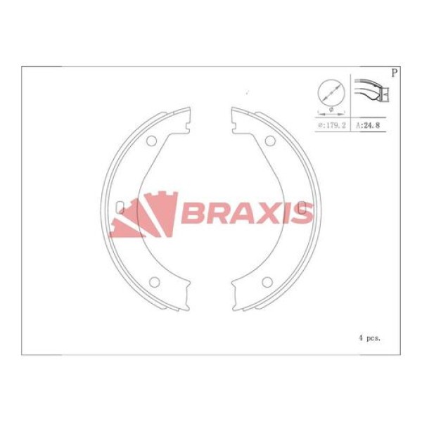 BRAXIS AC0132 EL FREN BALATASI PABUC BMW E31 E32 E34 E36 M3 E37 