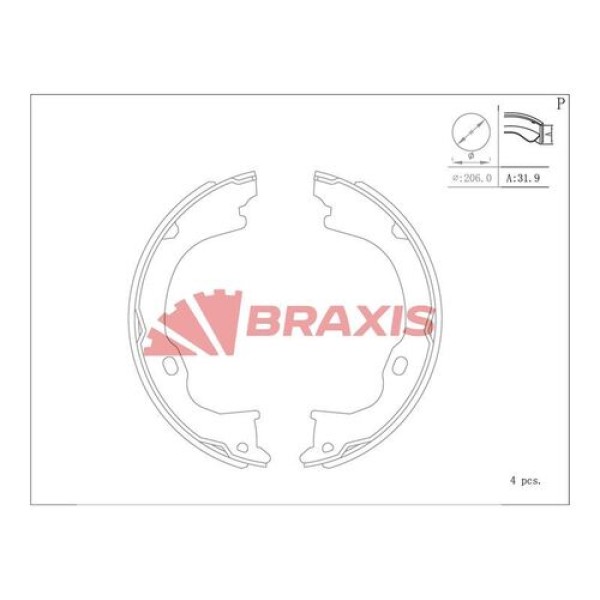 BRAXIS AC0190 EL FREN BALATASI JEEP CHEROKEE WRANGLER III 2.7 