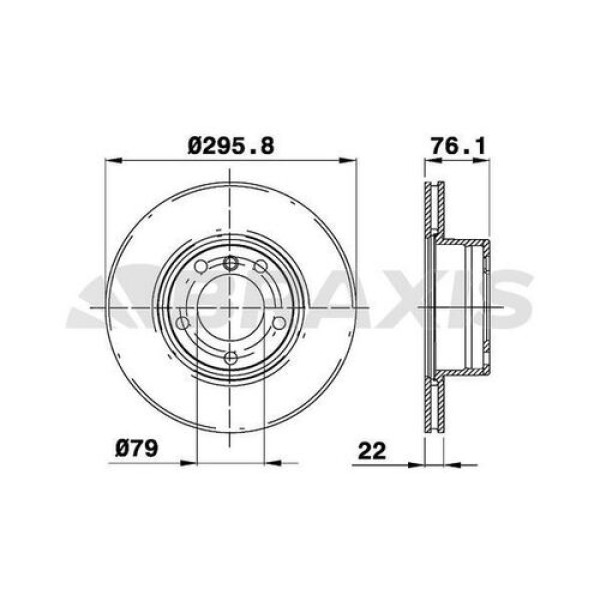 BRAXIS AD0184 Fren Diski Ön Havalı Bmw 5 Serisi E39 520I 520D 523I 525D 525I 525Tds 528I 535I