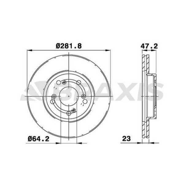 BRAXIS AE0148 Fren Diski Ön Civic 1.4İ 