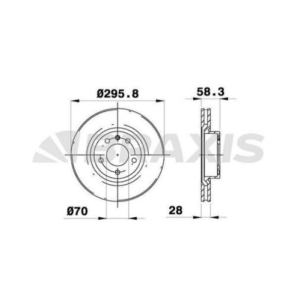 BRAXIS AE0259 ON FREN DISK AYNASI OMEGA A OMEGA B SENATOR 