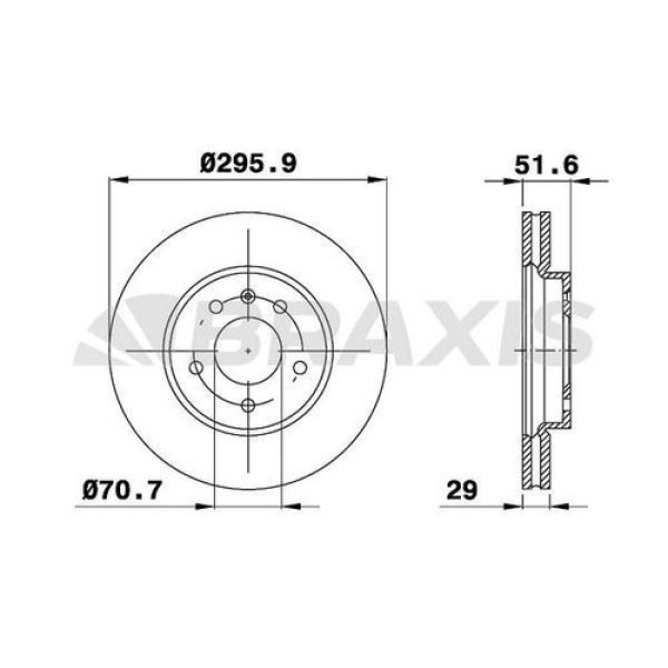 BRAXIS AE0266 ON FREN DISK AYNASI HAVALI CAPTIVA ANTARA 