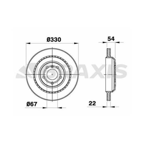 BRAXIS AE0409 Fren Diski Arka Mercedes Cla Gm Ml R 3.0Cdı