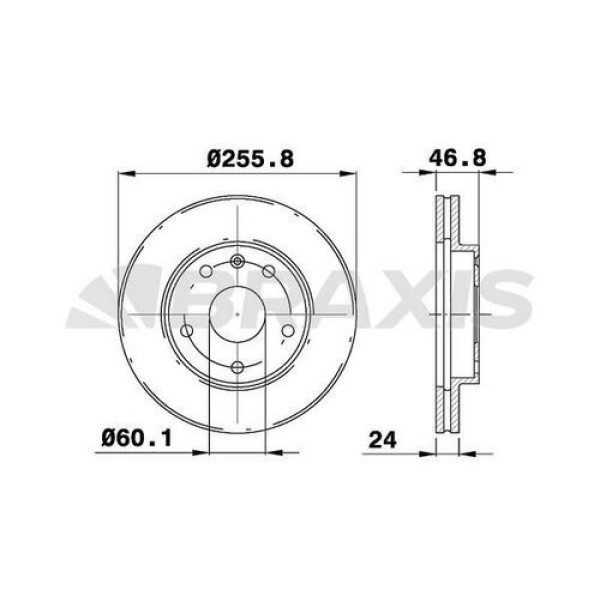 BRAXIS AE0658 Fren Diski Ön Daewoo Leganza 2.0İ 2.2I
