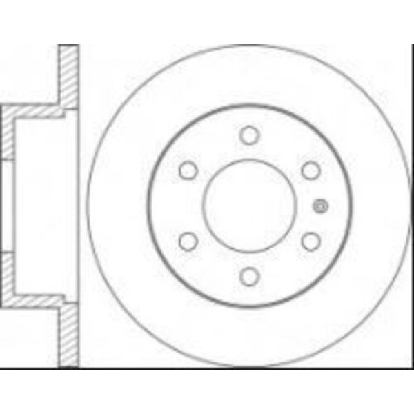 BRAXIS AE1017 Fren Diski Arka Sprinter 907 910 18 - Elektrikli Park Frenı Olmayan Araçlar Icın
