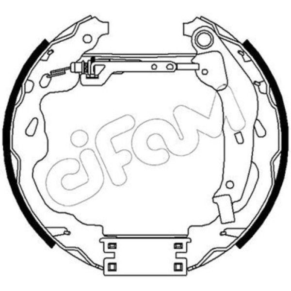CIFAM 151488 ARKA FREN BALATALI MERKEZLI KIT FORD FIESTA VII HJ. HF 05/17- -FORD FIESTA VII 18 