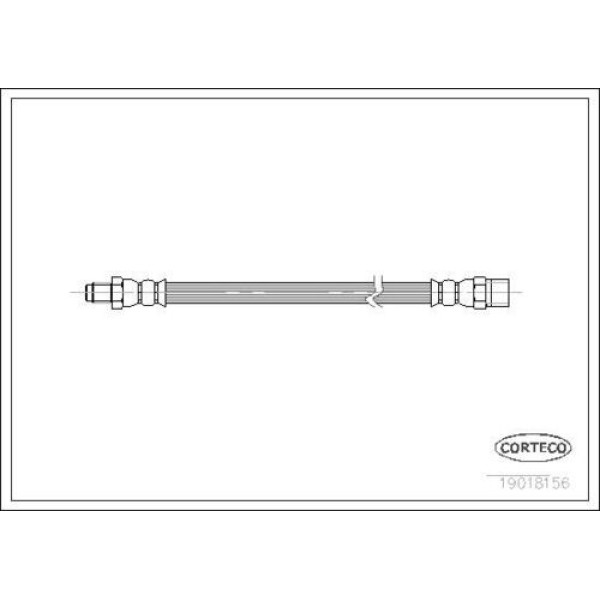 CORTECO 19018156 FREN HORTUMU ON MERCEDES COUPE 230 C 77 