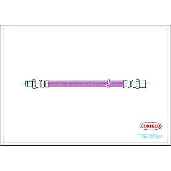 CORTECO 19030150 FREN HORTUMU ARKA V-CLASS 638 2 97>03 VITO 638 97>03 SPRINTER 95>05 
