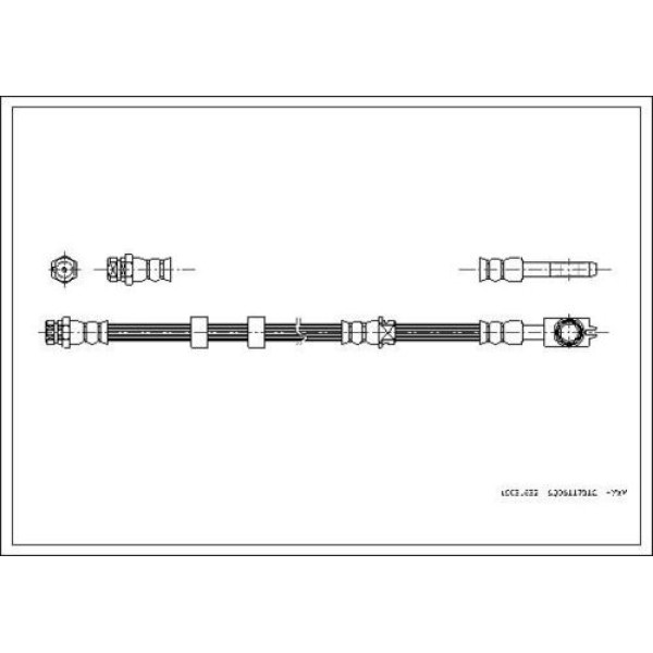 CORTECO 19031632 ON FREN HORTUMU FABIA 00>07 POLO 01> CORDOBA 02> IBIZA IV V 02> ROOMSTER 06> 