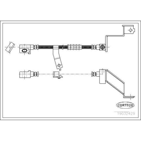 CORTECO 19032429 FREN HORTUMU CHRYSLER GRAND VOYAGER 1995 