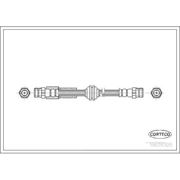 CORTECO 19035325 FREN HORTUMU ARKA VAG CAD3 PASSAT 04> 