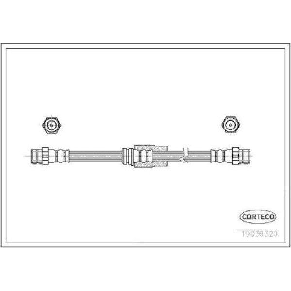 CORTECO 19036320 FREN HORTUMU ON 83.7249-0536.3-30794 VW PASSAT BM 04-9 