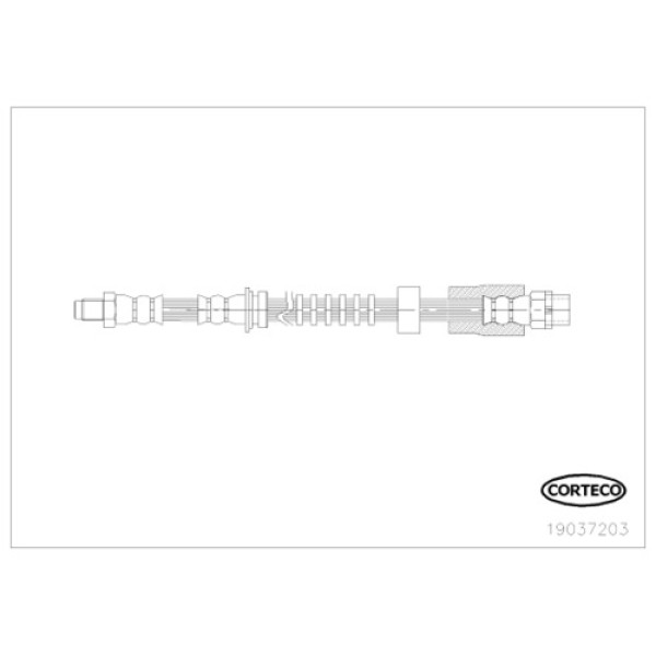 CORTECO 19037203 ON FREN HORTUMU BMW F10 F21 F30 F80 11>18 610MM 