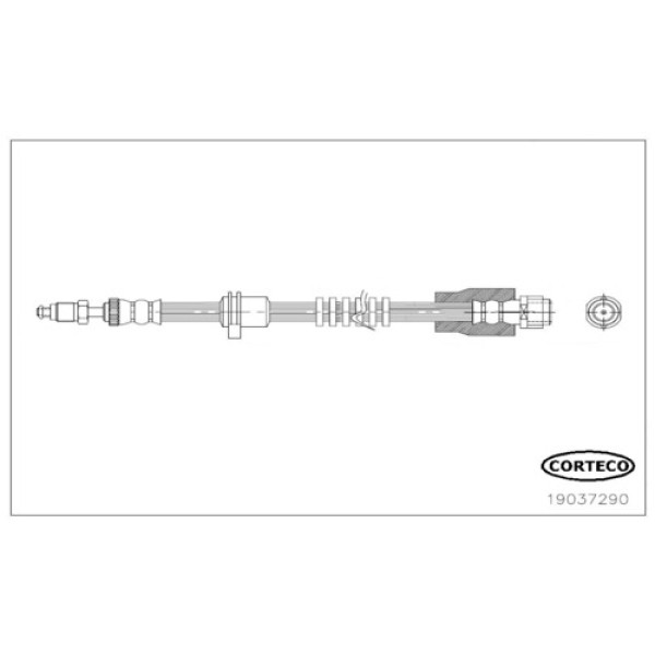 CORTECO 19037290 ON FREN HORTUMU BMW F25 X3 SDRIVE 18D XDRIVE 20I 20D 28I 30D 35D 35I10 16 