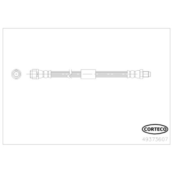 CORTECO 49373607 FREN HORTUMU ARKA MERCEDES X218 C218 W212 S212 