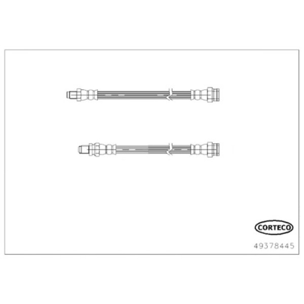 CORTECO 49378445 FREN HORTUMU ARKA SMART FORTWO COUPE (451) 07> 