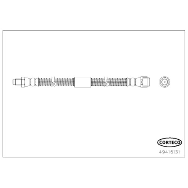 CORTECO 49416131 FREN HORTUMU ON MERCEDES 221-216-CLS218 BM 2006-2015 