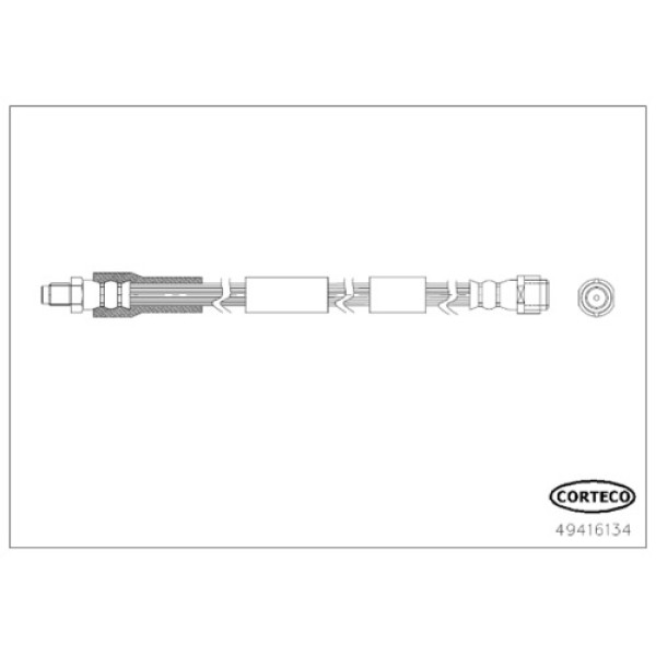 CORTECO 49416134 FREN HORTUMU ON W205 18> S205 18> C205 18> W213 16> S213 16> C238 16> A238 17> 