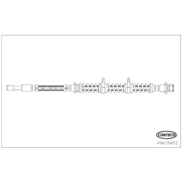 CORTECO 49429452 FREN HORTUMU ON SOL LAND ROVER FREELANDER 98-06 400 MM 