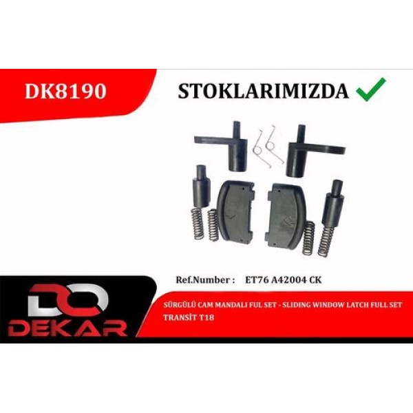 DEKAR 8190 SURGULU CAM MANDALI FULL SET FORD TRANSIT T18 