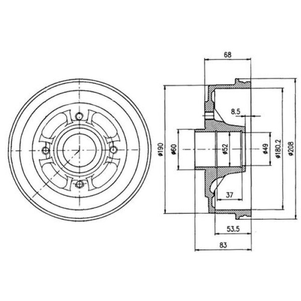 DELPHI BF272 FREN KAMPANASI R11 R19 I.R19 II. 9. CLIO I. CLIO II. SUPER 5. THALIA I. THALIA II. TWINGO I DACIA LDACIA LOGAN 1.4 