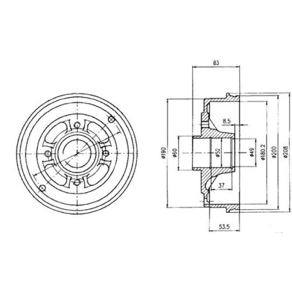 DELPHI BF426 FREN KAMPANASI R11 R19 I.R19 II. 9. CLIO I. CLIO II. SUPER 5. THALIA I. THALIA II. TWINGO I DACIA LDACIA LOGAN 1.4 
