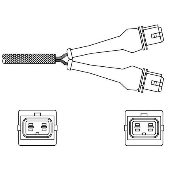 DELPHI ES20244-12B1 OKSIJEN SENSORU - PEUGEOT 205. 309. 405 07 87 09 98 