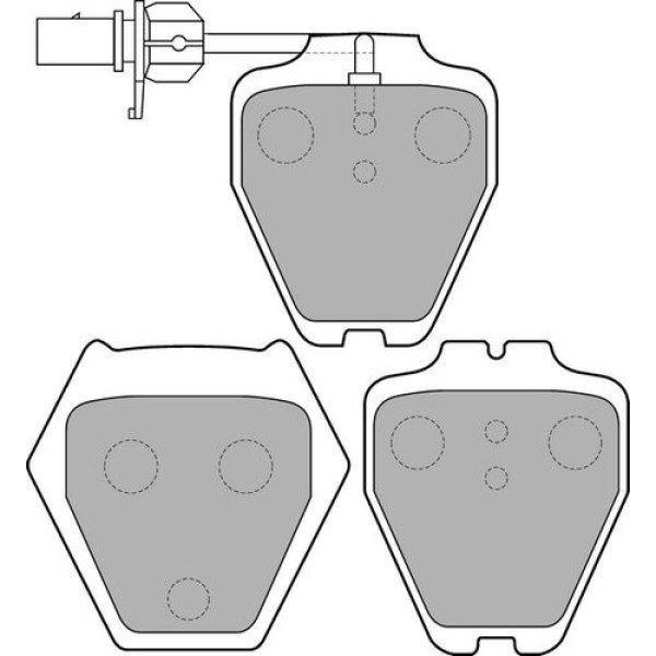 DELPHI LP1703 FREN BALATASI ON AUDI A6. ALLROAD. S4. S6 98 