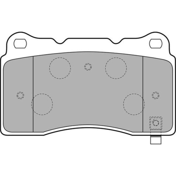 DELPHI LP1858 FREN BALATASI ON MITSUBISHI LANCER EVO IX. LANCER EVO V. LANCER EVO VI. LANCER EVO VII. LANCER EVO V 