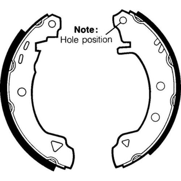 DELPHI LS1402 ARKA FREN BALATASI PABUC R19 EXPRES BRAVA BRAVO MAREA 