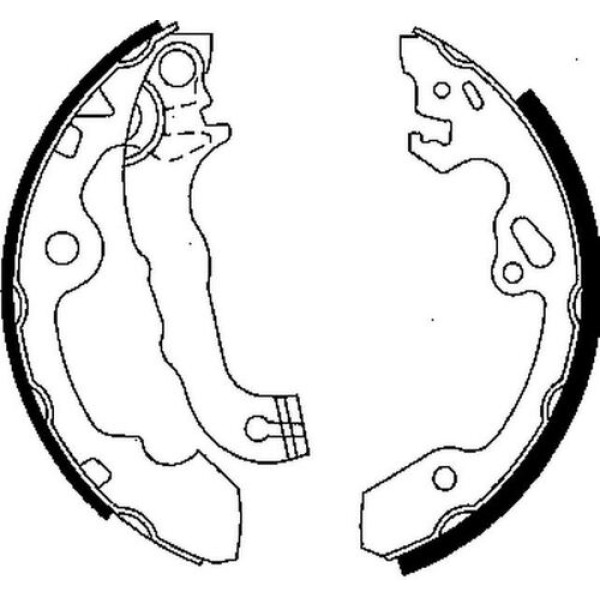 DELPHI LS1850 ARKA FREN BALATASI PABUC FOCUS I 1.4 16V 1.6 16V 1.8 16V 98>03 