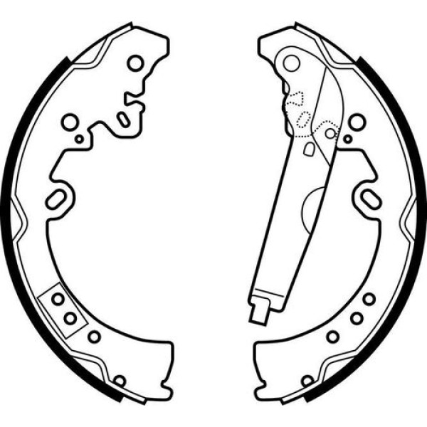 DELPHI LS2039 FREN BALATASI ARKA PABUC TOYOTA HILU2006> 2WD 4WD HILU2.4 2015> KUN25 26 35 