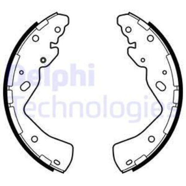 DELPHI LS2143 ARKA FREN BALATASI PABUC RANGER 2.2 TDCI 11> 