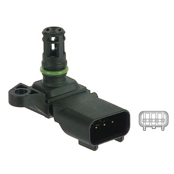 DELPHI PS10125 EMME MANIFOLD BASINC SENSORU C1 C2 C3 C3 II C3 PLURIEL NEMO BIPPER P107 P206 P207 P206 T3E PLUS DV4TD 1.4HDI 8V P807 C8 P607 P406 EXPERT JUMPY SCUDO 2.0HDI 