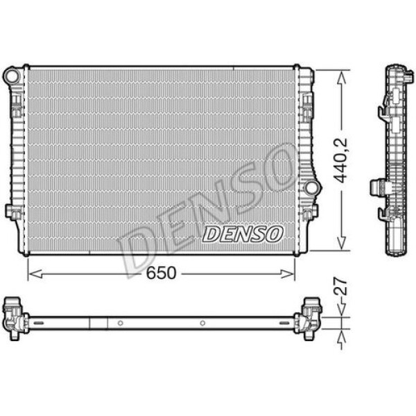 DENSO DRM32049 RADIATOR. ENGINE COOLING AUDI A3 8V 12 