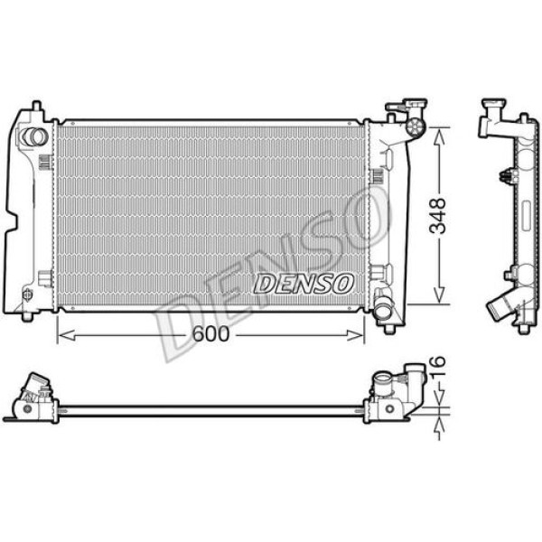 DENSO DRM50110 RADIATOR. ENGINE COOLING TOYOTA AVENSIS 03-09 